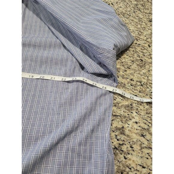 Hautebutch Authentic Collection 4XL Shirt Button Down Checked Blue - Picture 5 of 6